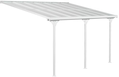 WESTMANN Alu Terrassenüberdachung Bruce 345 270 cm Weiß Aluminium Wählbare