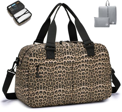 SPAHER Ampliable Bolsa de Viaje Ryanair 40x20x25cm a 40x30x25 Eurowings Wizzair Equipaje de Mano Bolsa de Deporte Bolsos Maternidad Hospital Bolsas de Fin Semana Mujer con Bolsos de Zapatos