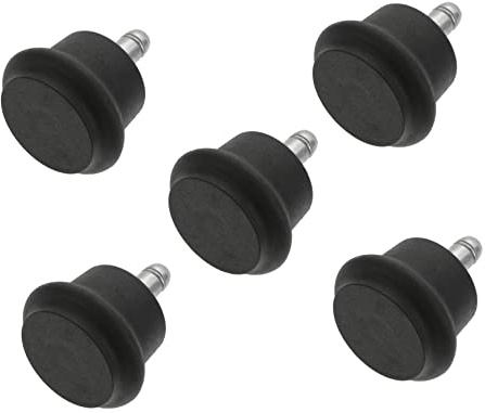 FUNNETOYU 5pcs Furniture Chair Wheels Smooth Quiet Rotation Casters for Office Home Hardwood Tile Carpet Floors Easy Install