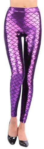 Generisch Bunte Leggings Damen MeerjungfrauLeggings Push Up Legging Meerjungfrauhose Meer-Jungfrau Fischschuppen Bedruckte MeerjungfrauKostüm Sport High Waist Leggins Leggings Damen Bunt