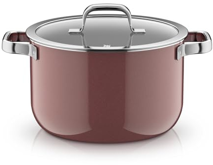 WMF Fusiontec Mineral Pro, Kochtopf mit Deckel 24 cm, langlebiges, kratzfestes Material, Topf Induktion, für alle Herdarten geeignet, Made in Germany, Rose Quartz, 0518925290