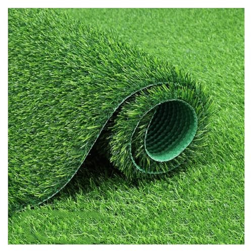 Rouleau de gazon artificiel – 0,8 m x 5 m – Gazon synthétique réaliste pour extérieur, jardin, piscine, terrasse, aires de jeux – Facile à installer – Tapis de gazon aspect naturel