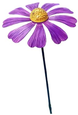 Beimus Metall-Blumen-Gartendekoration, wetterbeständig, rostfrei, Outdoor-Skulptur für Terrassen, Hof, Rasen, Kunst, künstlerische Gartenskulptur, Metall