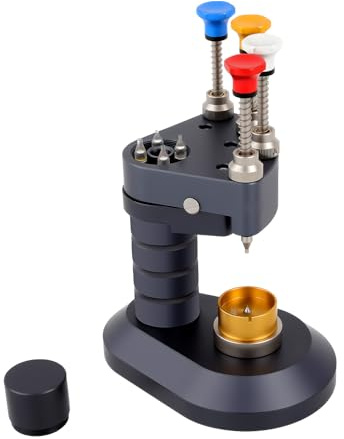 DUIBAII 4-Pin Watch Hand Presser Tool, Watchmakers Setting Fitting Press Needles Repair Kit, High Accuracy Aluminum Alloy Watch Hands Setting Tool for Precise WatchRepair & Installation