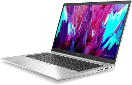 HP EliteBook 845 G8 Ordenador portátil, Pantalla FHD de 14 pulgadas, AMD Ryzen 5 Pro 5650U, RAM 8 GB, SSD de 256 GB, teclado QWERTY de EE. UU., Sin cámara, Win11 Pro (Renovado)