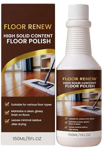 Floor Renew - Pulidor de suelos de alta resistencia, acabado brillante, 150 ml, para todo tipo de suelos, sin rayas (1)