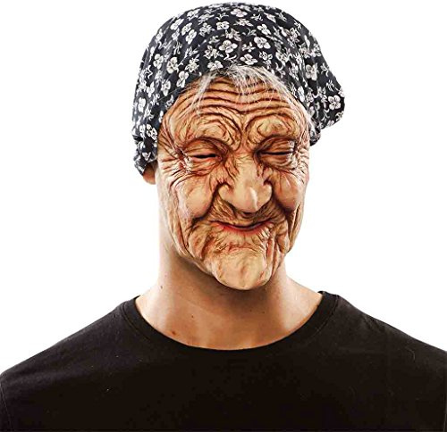 Maske Alte Frau Latexmaske Oma Hexenmaske Kostüm-Zubehör
