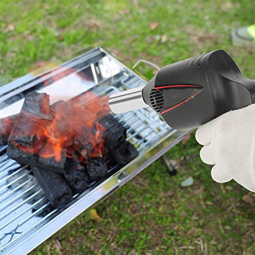 Ventilatore Sicuro per Barbecue, soffiatore Leggero per Grill, accensione più Rapida e Facile e caminetto per Barbecue all'aperto e griglia a Carbone per Picnic, Barbecue