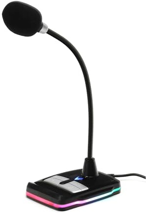 Varr VGMD1 SCHWARZES Desktop RGB USB Gaming MIKROFON