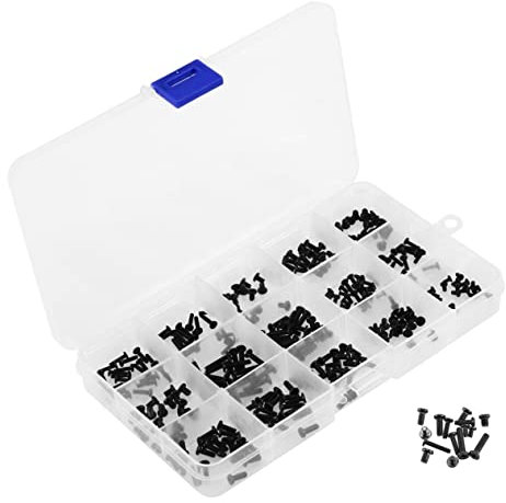 PACKOVE 300piezas Tornillos Para Reparación De Ordenadores Set De Accesorios De Acero Duradero Para Portátiles Pc Para Mantenimiento De