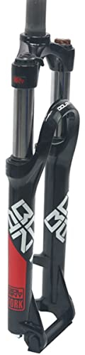 KANGXYSQ MTB Federgabel 24 Zoll Mountainbike Gabel Aluminiumlegierung Federweg 110mm Manuelle Sperre Gerades Rohr 28,6 Mm Schnellspanner 9mm (Color : Rosso)