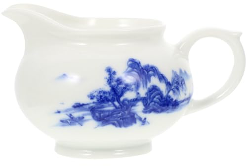 jojofuny Gravy Serving Boat Elegant Ceramic Sauce Dispenser for Sauces Dressings and Gravy for Dining Table Housewarming and Catering Services