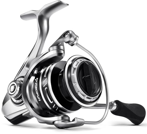 Piscifun NautiX Aluminium-Spinn-Angelrolle, CNC-Aluminium-Getriebe, max. Zugkraft von 11,8 kg, 8 + 1 versiegelte BB, 6,0:1 Übersetzung, Salzwasser Süßwasser-Spinnrolle, 3000er-Serie