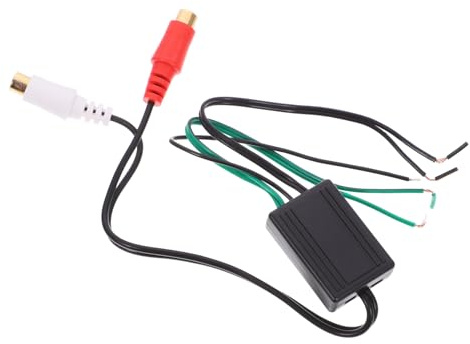DRESSOOS Convertidor RCA a Altavoz Doble Hembra para Subwoofer Adaptador De Línea De Salida para Audio Coche Y Hogar Cable Duradero Y Confiable