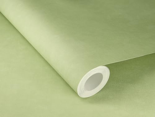 Rasch Tapet 330052 – enfärgad fibertapet i ljusgrönt med linneutseende, textilstruktur från Paraiso-kollektionen