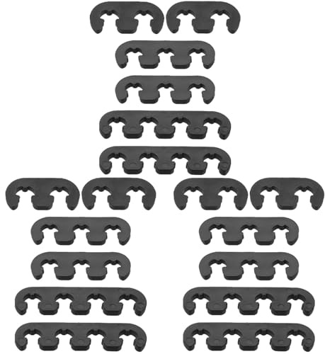 OUNONA Auto Zündkerzenkabeltrenner 3Er Set Steckerdrahttrenner Zündkerzenkabelhalter Kabelbaumklemme 3.03X0.79X0.35In Hitzeschutz Kabelmanagement Für Zündkabelorganisation