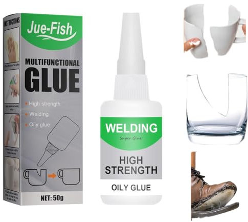 Criteriont Glue, pegamento aceitoso Jue Fish Glue, Jue Fish Glue, Extensivek - Pegamento aceitoso de alta resistencia, pegamento fuerte multiusos, para metal, madera, cerámica, cuero, vidrio