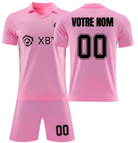 Maillot de Foot Personnalisé avec Nom et Numéro - Ensemble et Tenue pour Enfant et Adulte