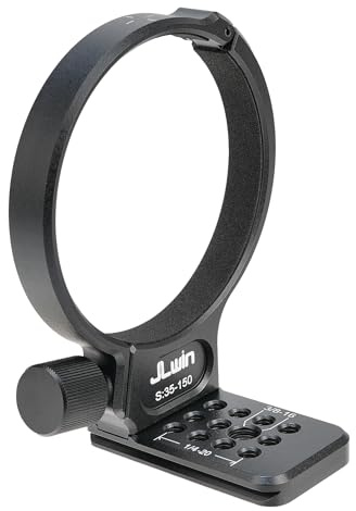 Hersmay 86 mm Metall-Stativ-Kragen-Halterungsring für Samyang 35–150 mm F2-2,8 Objektiv, Unterseite mit 1/4 Zoll & 3/8 Zoll Gewinde Schraubbefestigung Schwalbenschwanzrille Schnellwechselplatte für
