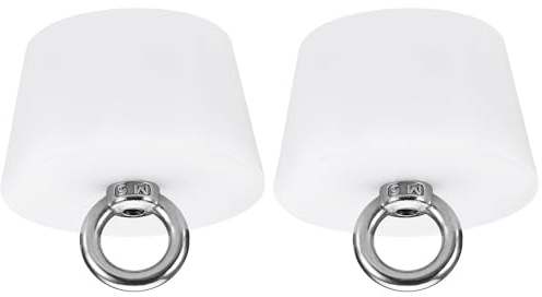 TOP-VIGOR 2 st avsmalnande gummiplugg, 46 mm till 56 mm massiva badkarspropp med ring, avsmalnande laboratorietätning, gummiproppar, provrörsproppar för provrör, vattenrör, dräneringshål, vit