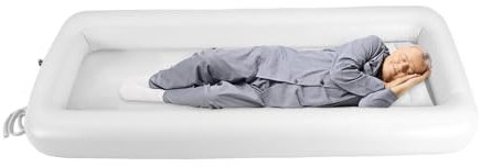 Vasca da bagno gonfiabile, set doccia gonfiabile medicale, con vescica d'acqua e pompa ad aria elettrica, vasca da bagno a letto per disabili, anziani, pazienti, donne incinte