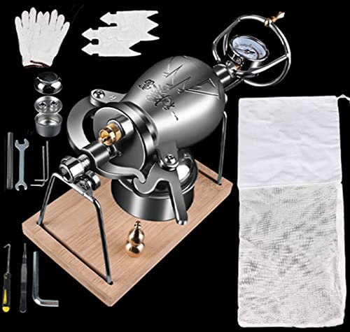 CHENLIU Mini máquina para Hacer Palomitas de maíz Chinas Tradicionales de Calidad, Estilo Retro, de 280 ml, de Acero Inoxidable 304, Ideal para reuniones Familiares, Estudios, Fiestas y diversión.