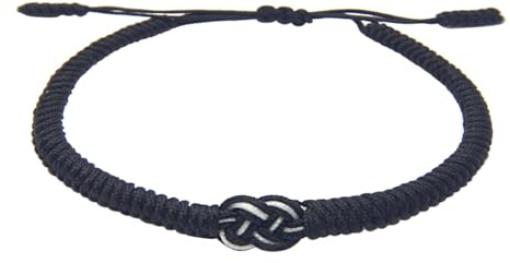 ZYMGUO Bracelet porte-bonheur tibétains+cadeau bouddhiste!- Fait main.Ajustable à votre poignet. Pour hommes et femmes. Bracelets d'amitié en tissu tressé-Style Tibet-Bracelet réglable