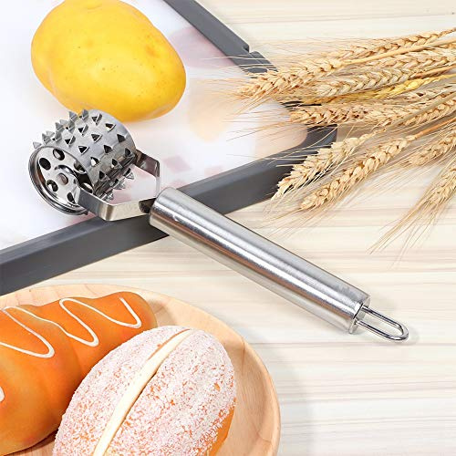 ZenithAur Stainless Steel Meat Tenderizer Roller with Ergonomic Handle, Ideal for Beef Steak and Chicken Mallet Hammer Kitchen Tool