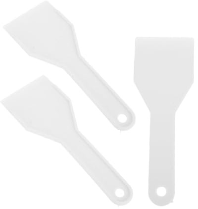 FONDOTIN 3 pezzi Raschietti per Ghiaccio in Plastica Resistente Paletta Ice Scraper per Frigorifero e Freezer Spatola Sbrinare Senza Graffi Strumento Pratico per Rimuovere Ghiaccio e