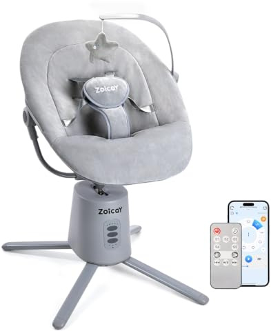Zoicay Elektrisk Babygunga med 3 Lägen & 5 Hastigheter