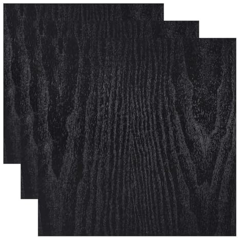 d-c-fix vinilo adhesivo muebles Madera negra efecto madera autoadhesivo impermeable decorativo para cocina, armario, puerta, mesa papel pintado forrar rollo láminas 45 cm x 2 m (Paquete de 3)