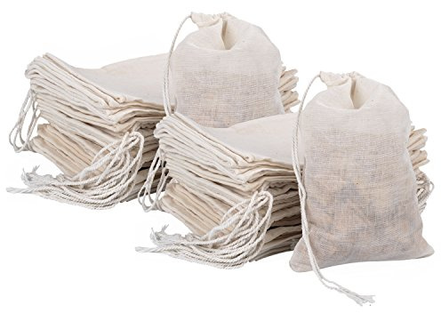 Pangda 100 Pieces Muslin Cotton Drawstring Bags 4 x 6 Inches Muslin Canvas Linen Sachet Bag jewelry Gift Pouch for Party DIY Craft Home Supplies