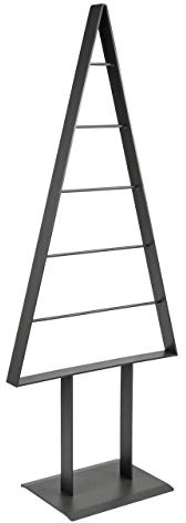 edelstahlheini.de Tannenbaum Metall Weihnachtsbaum Edel Schwarzbraun Hochglanz 98cm (Graphit Pearl)