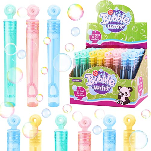 Set di bolle di sapone, 48 pezzi, per matrimoni, bacchette con manico per battesimo, compleanno, fidanzamento, San Valentino, bomboniere