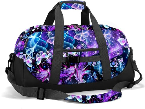 Stumdo Kids Overnighter Duffel Bags for kids, Carry-On Size & Ideal for School Practice or Overnight Travel Weekender Tote for Travel Gym Sport bag for Boys & Girls (11clan)