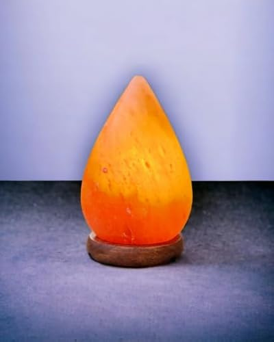 Saltbay Lampe de sel Himalaya Goutte d'eau avec variateur de lumière Taille L