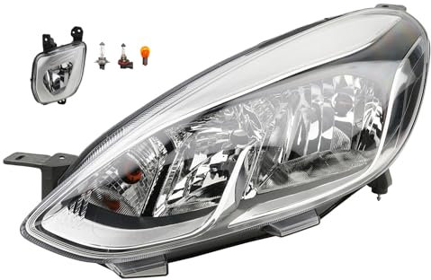 Johns, Scheinwerfer Halogen Front passend für Ford Fiesta 17 05/17- H7 H15 Links Fahrer + Nebelscheinwerfer + Leuchtmittel