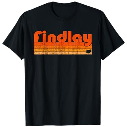 Findlay, Ohio Retro 80s Style T-Shirt