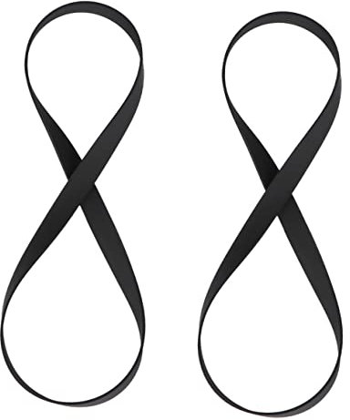 MOLUCKFU 2St DVD-Antriebsriemen Kassettenrekorder Antriebsriemen für Kassettenspieler CD-Antriebsriemen cd Drive blockflöte moeck Tapes drehteller Walkman-Gürtel Plattenspieler-Riemen Black