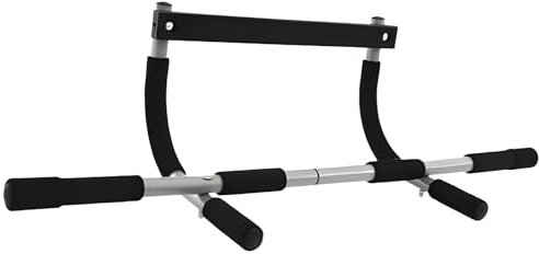 Pull-up bar door frame, strong durable steel pull up bar with padded handle, pull-up bar door for hanging for secure hold for pull-ups up to 200 kg