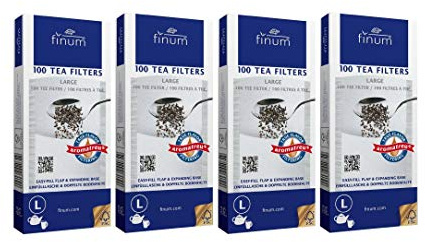 Finum Einweg-Teefilterbeutel, 100 Stück