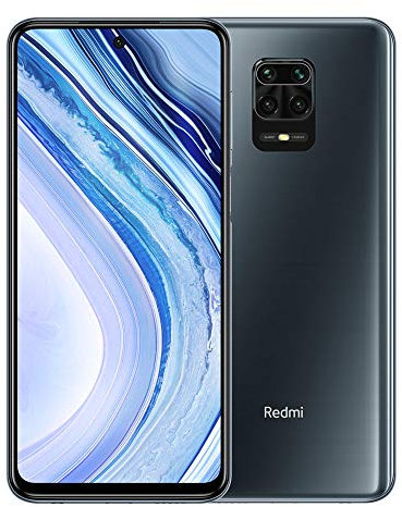 XIAOMI Redmi Note 9 Pro Smartphone, 6 GB + 64 GB, 6.67 DotDisplay, 64 MP AI Quad Camera, 5020mAh (type) NFC, Grigio (Interstellar Grey)