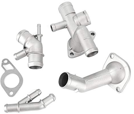 KIMISS Kit de bridas para mangueras de refrigerante de aluminio, 4 piezas, para Mk4 1.8T 2000-2005, 06A121132A, adaptador de manguera de motor