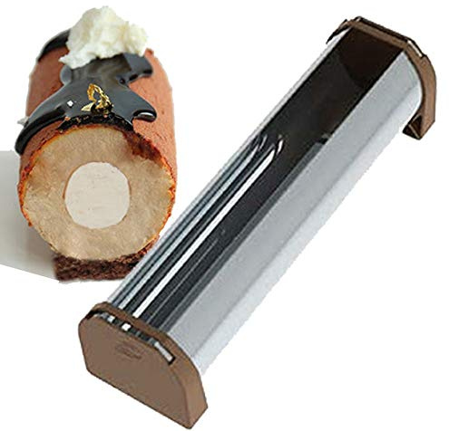 DAUDIGNAC Moule à bûche Ronde INOX Embouts Silicone Amovibles