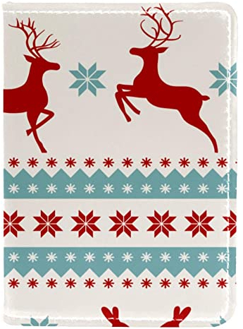 Reisepasshülle für Damen und Herren, Reisepasshülle, Reisepasshülle, Reisedokumente, Organizer für Weihnachten, Mehrfarbig, 10x14cm/4x5.5 in