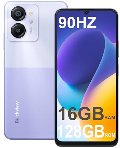 Blackview 2025 Handy Ohne Vertrag 16GB+128GB, 6000mAh, 50MP, Smartphone Ohne Vertrag Günstig 6,75 2.0Ghz Octa-Core, Display 4G Dual SIM Handys, Fingerabdruck/Face ID/GPS/OTG