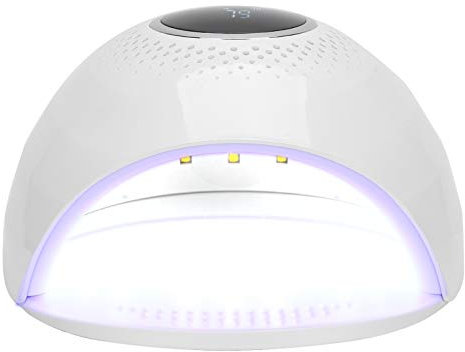 Asciugatore per Smalto Gel, Lampada UV per Unghie da 84 W, 110-240 V, Pulsante a Sfioramento, Controllo Staccabile per la Bellezza (Spina europea)