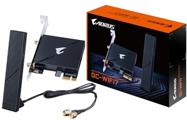 GIGABYTE WiFi 7 GC-WIFI7 (802.11/ Tri-Band WiFi/Bluetooth 5.3/ 4K-QAM/PCIe Expansion Card)