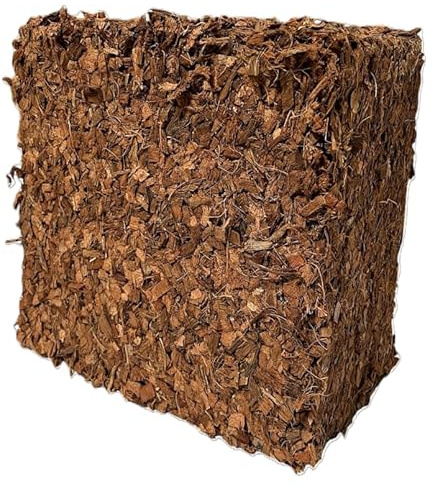 pemmiproducts Kokosfaserziegel grob, 1 x 50 Liter, ca. 4,5kg je Kokosziegel,Kokoschips,Anzuchterde
