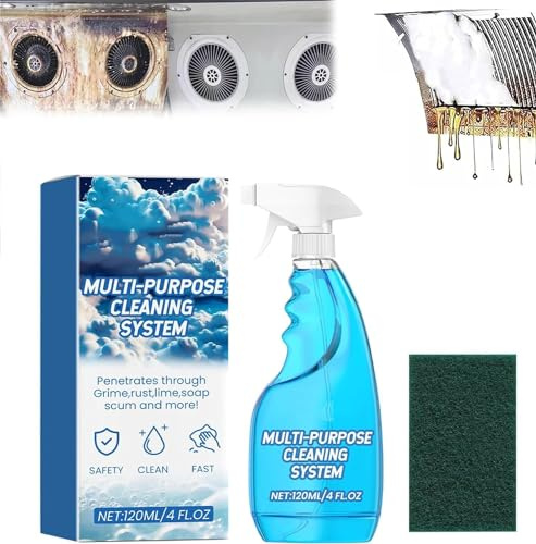 Spray Cleaner, All Purpose Cleaner, Foam Spray Oven Cleaner, Multi-Purpose Kitchen Cleaner for Stubborn Grease & Grime, 120ml (1pcs)